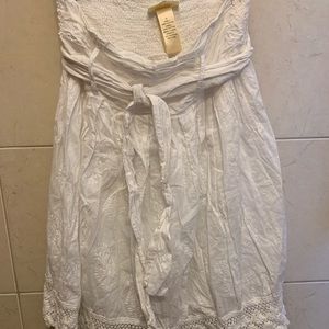 Dressbarn White Lacy Skirt